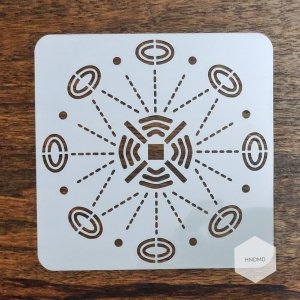 Mandala 5by5 inch stencils (Design 34)