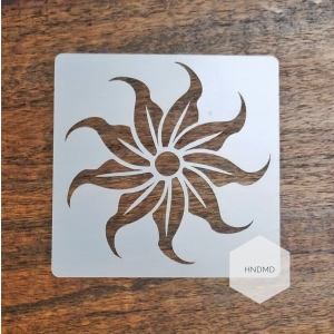 Mandala 5by5 inch stencils (Design 8)