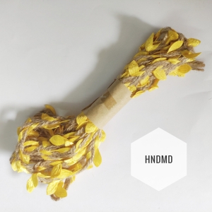 Leaves Jute Twine - Yellow