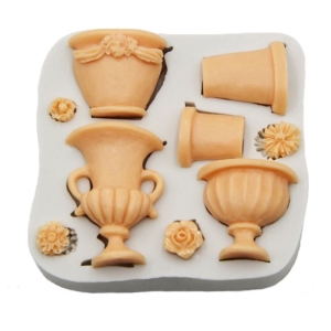 Flower Pots Silicone Clay Mould
