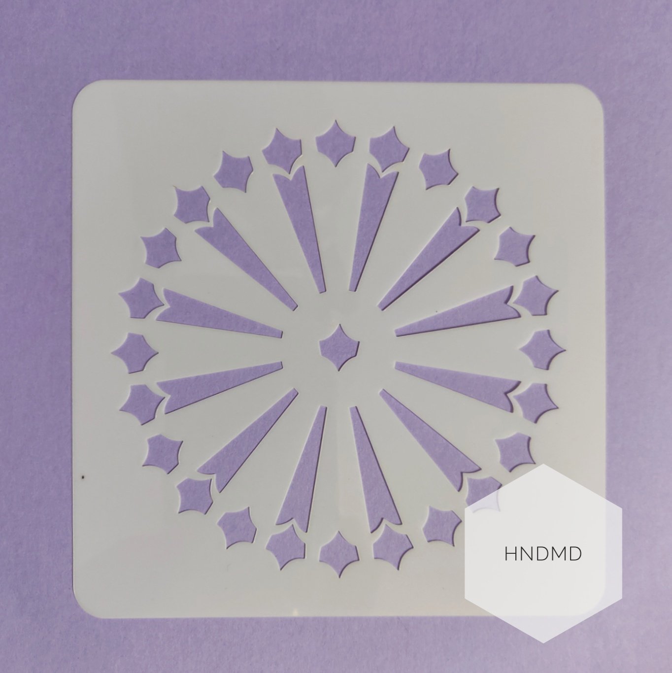 Mandala 5by5 inch stencils (Design 77)