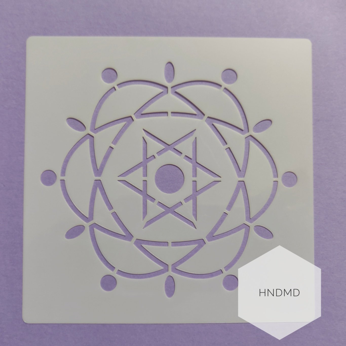 Mandala 5by5 inch stencils (Design 82)