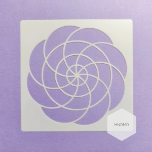 Mandala 5by5 inch stencils (Design 89)