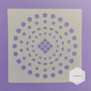 Mandala 5by5 inch stencils (Design 91)