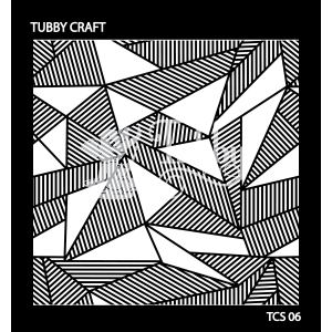 Tubby Craft Stencils - Striped Geometric