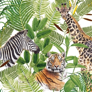 German Decoupage Napkins (5 pcs) - Jungle Safari