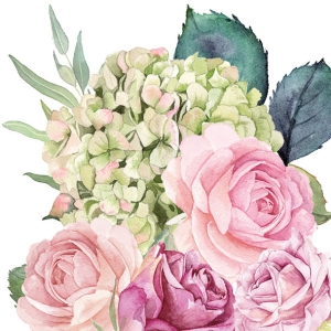 German Decoupage Napkins (5 pcs) - Rose Garden