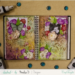 CrafTangles_Monalisa_Spring_Flowers_Art_Jounrnal