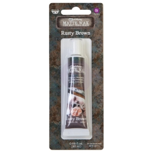 Prima Marketing Finnabair Art Alchemy Matte Wax .68 Fluid Ounce - Rusty Brown