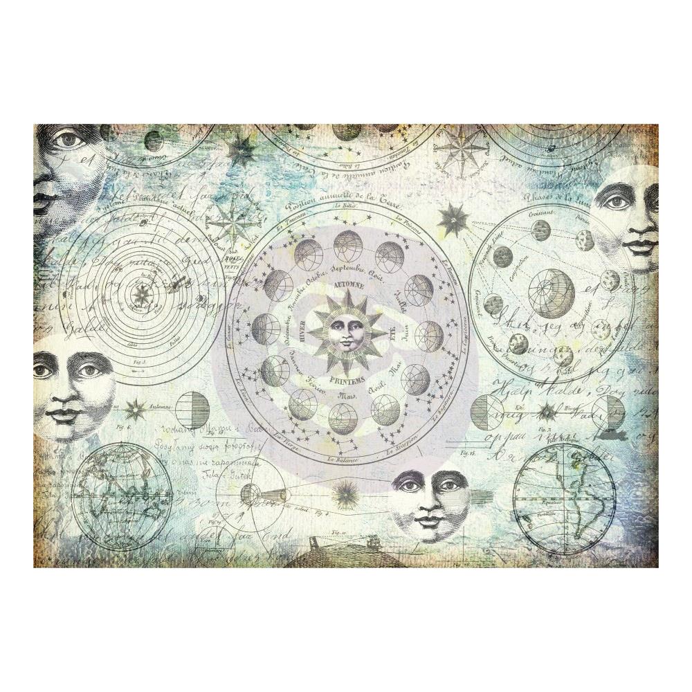 Prima Marketing Finnabair Mixed Media Tissue Paper 27.5"X19.7" 6/Pkg - Solar