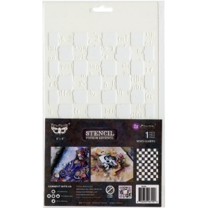 Prima Marketing Finnabair Stencil 6"X9" - Mind Games