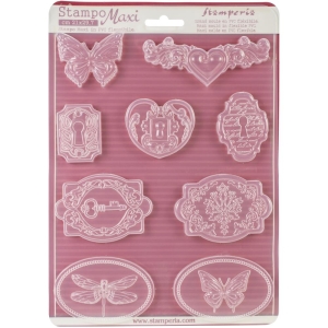 Stamperia Soft Maxi Mould 8.5"X11.5" - Locks and Keys