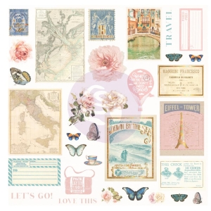 Prima Capri Cardstock Ephemera 32/Pkg