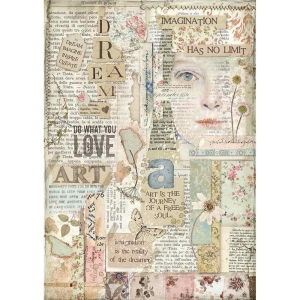 Stamperia Rice Paper A4 - Love Art
