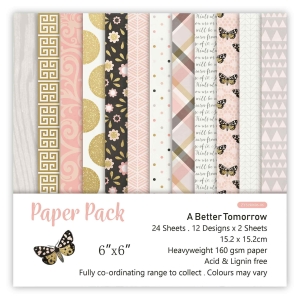 A better tomorrow (Pack of 24 sheets) - 6 by 6 inch