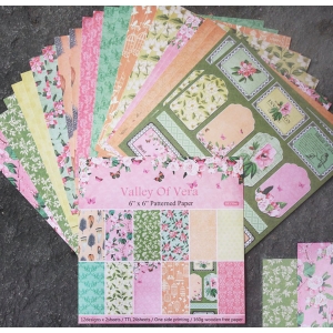 Valley of Vera (Pack of 24 sheets) - 6 by 6 inch