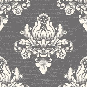 German Decoupage Napkins (5 pcs) - Barok Grey