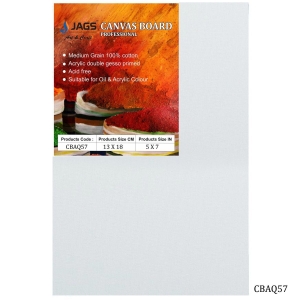 White Canvas Board - 5" X 7"