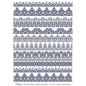 CrafTangles A4 Transfer It Sheets - Mandala Borders 1