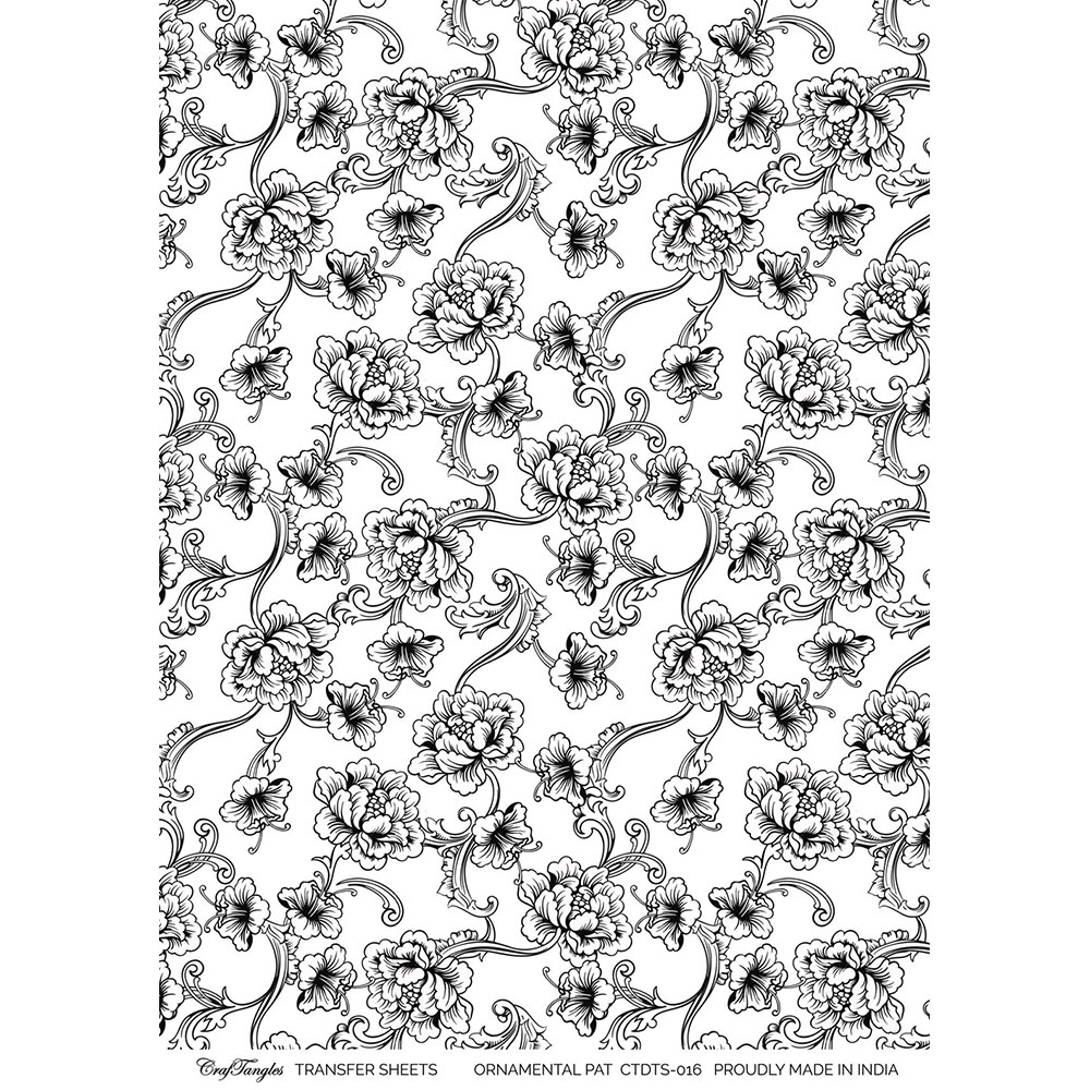 CrafTangles A4 Transfer It Sheets - Ornamental Pattern