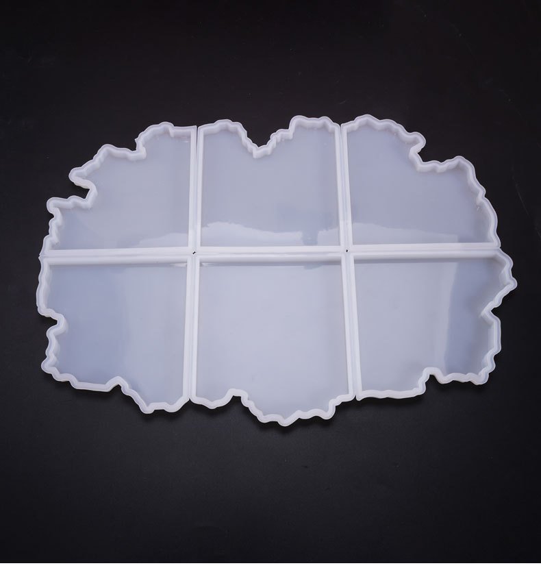 Agate Shaped Coaster Moulds (6 coasters)