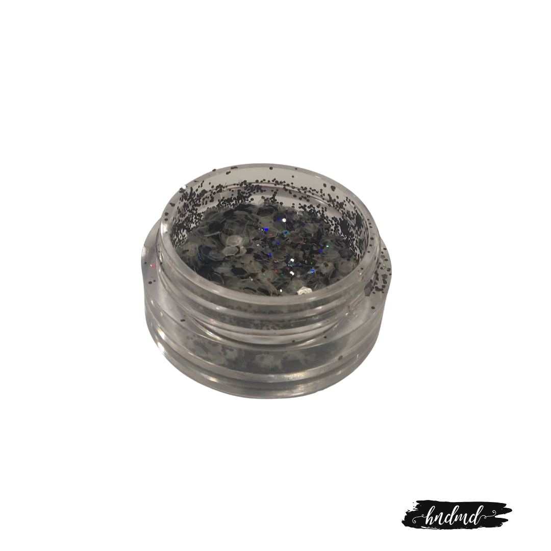 Craft Sequin Mixes - Black and Silver