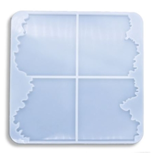 Agate Shaped Coaster Moulds (4 coasters)