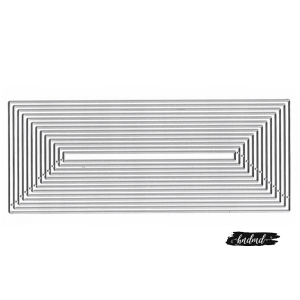 Steel Cutting Dies - Slimline - Rectangles (Set of 13 dies)