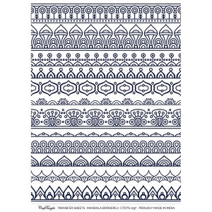 CrafTangles A4 Transfer It Sheets - Mandala Borders 2