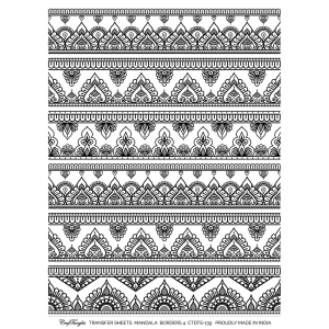 CrafTangles A4 Transfer It Sheets - Mandala Borders 4