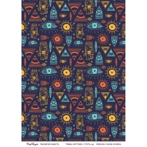 CrafTangles A4 Transfer It Sheets - Tribal Pattern
