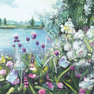 German Decoupage Napkins (5 pcs) - Lake View