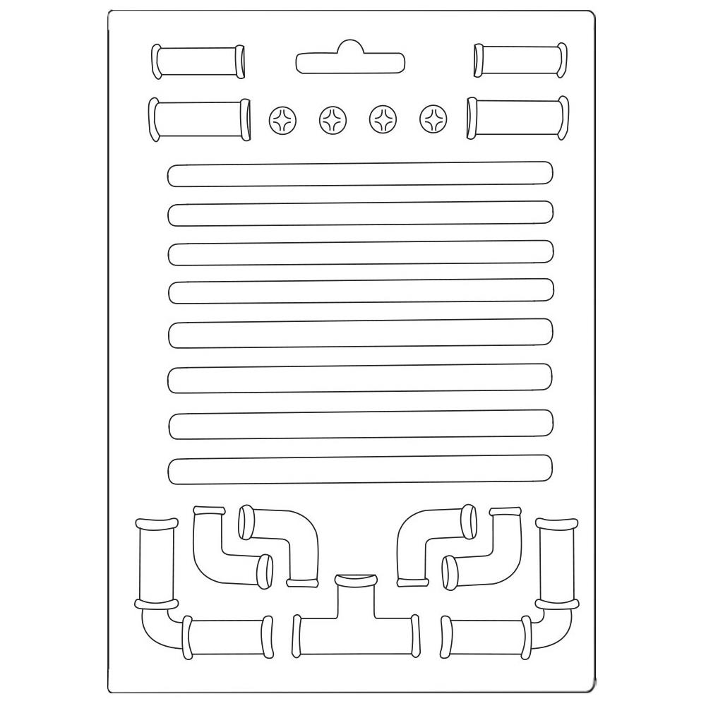 Stamperia Soft Maxi Mould A5 - Pipes Lady Vagabond