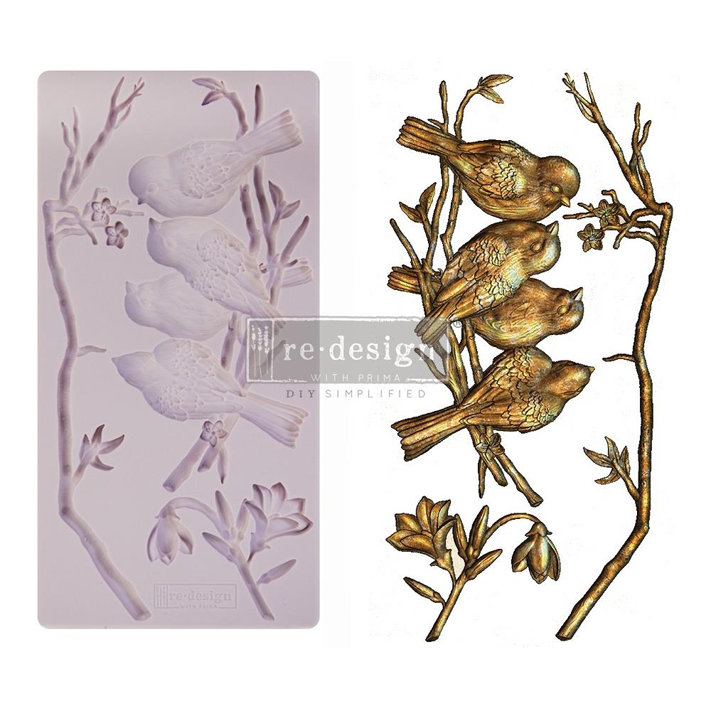 Prima Marketing Re-Design Mould 5" X 10" - Avian Love