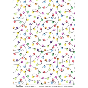 CrafTangles A4 Transfer It Sheets - Pattern Lights