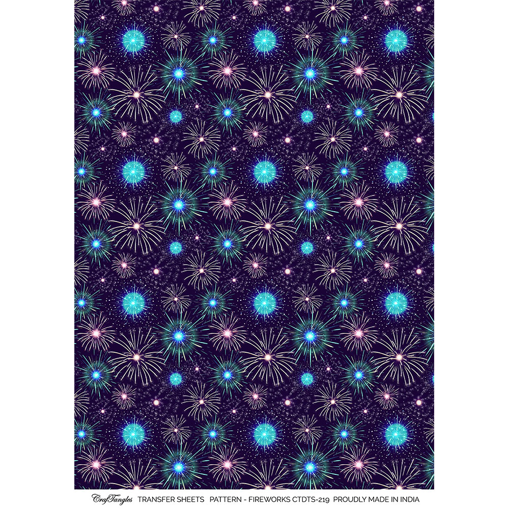 CrafTangles A4 Transfer It Sheets - Fireworks