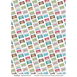 CrafTangles A4 Transfer It Sheets - Pattern Music