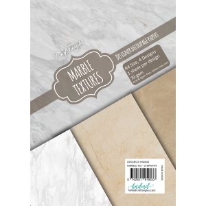 CrafTangles Decoupage Paper Pack - Marble Textures (A4) - 4 sheets