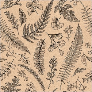 German Decoupage Napkins (5 pcs) - Leaves and Herbs
