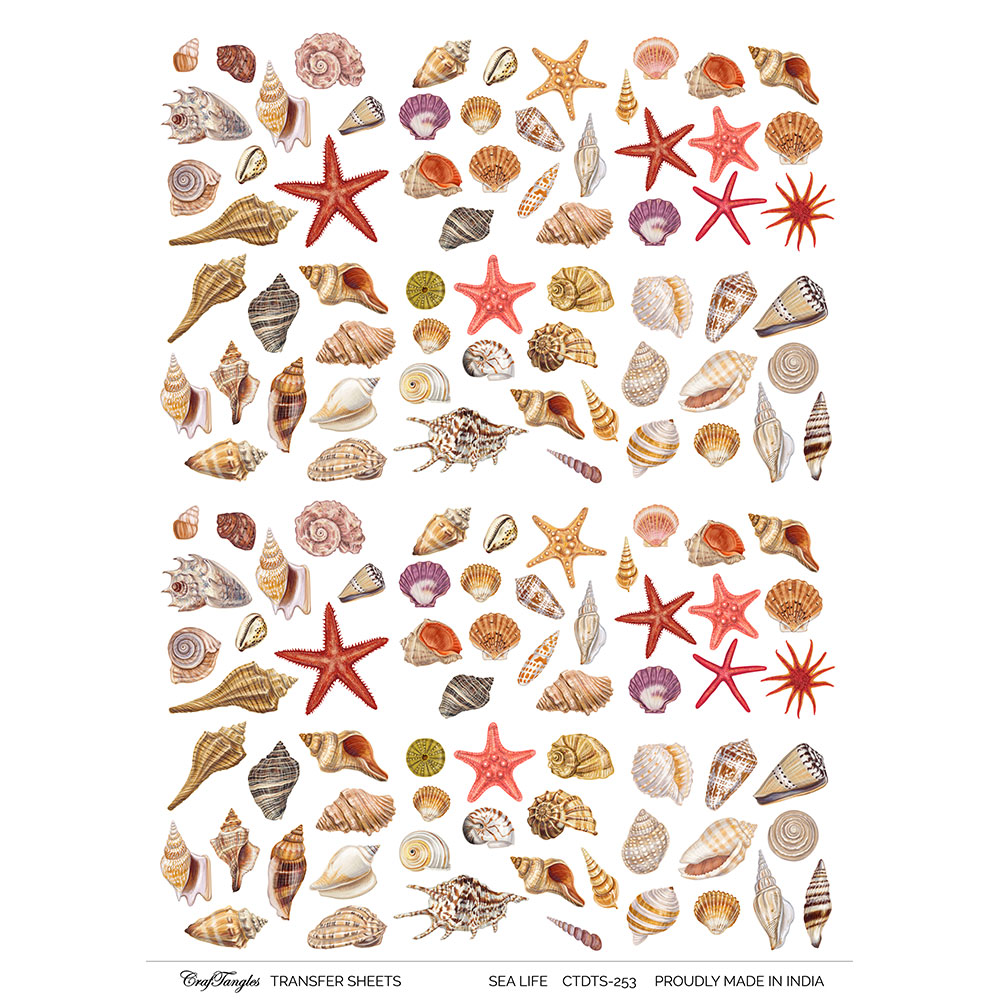 CrafTangles A4 Transfer It Sheets - Sea Life