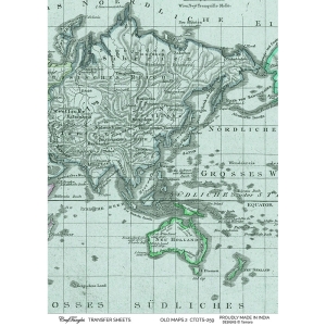CrafTangles A4 Transfer It Sheets - Old Maps 2