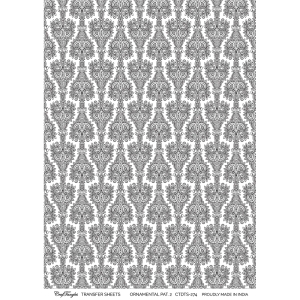 CrafTangles A4 Transfer It Sheets - Ornamental Pattern 2