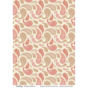 CrafTangles A4 Transfer It Sheets - Paisley Pattern
