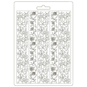 Stamperia Soft Maxi Mould A5 - Alice Borders