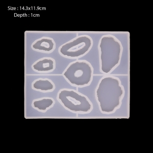 Small Agate Resin Silicone Mould (RAWS-424)