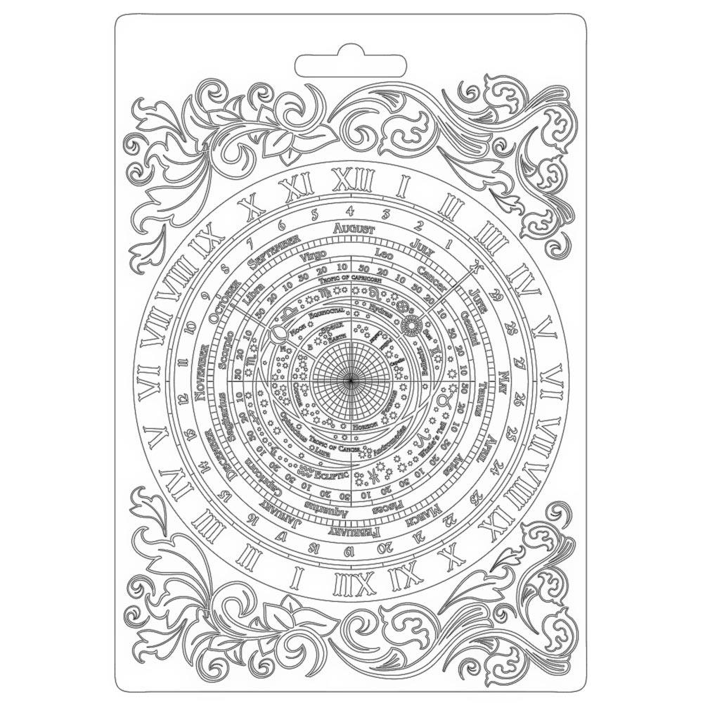 Stamperia Soft Maxi Mould A5 - Astrology, Alchemy