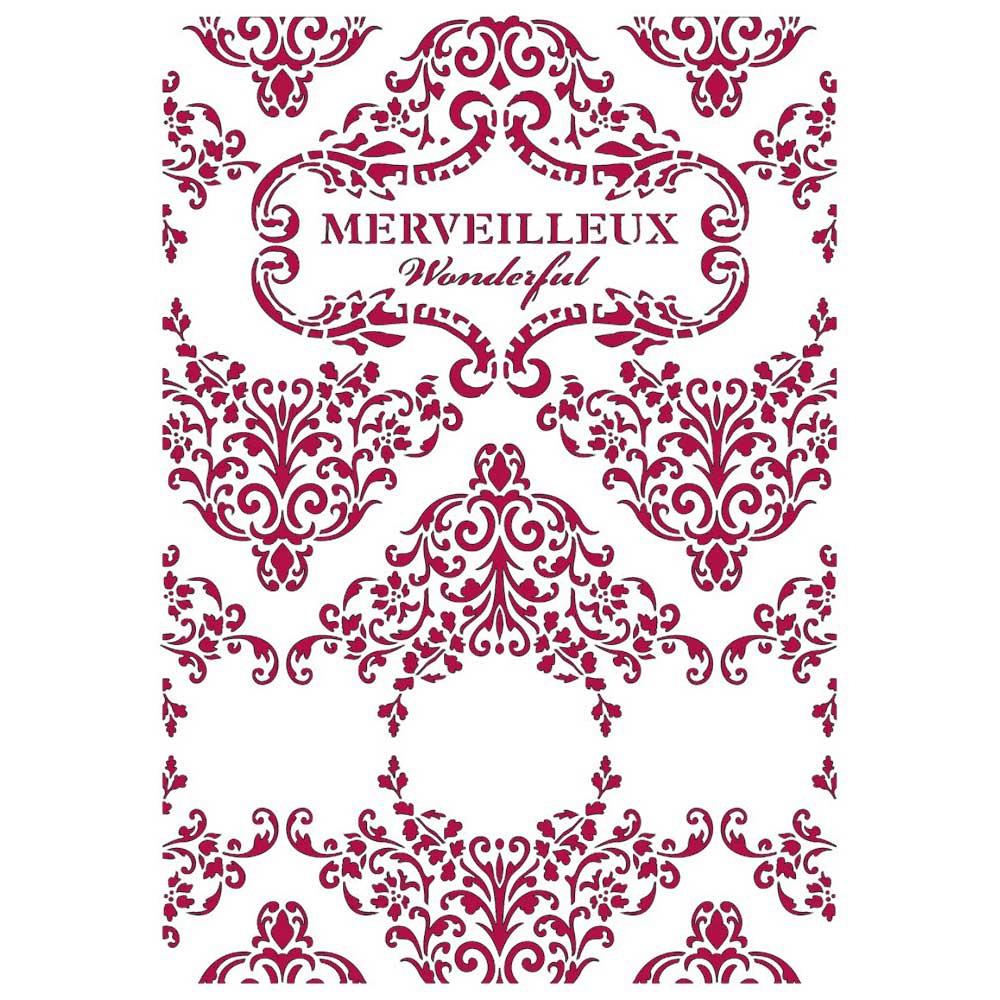 Stamperia A4 Stencil - Sea Dream Wonderful Romantic