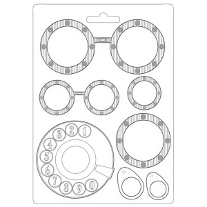 Stamperia Soft Maxi Mould A5 - Goggles, Lady Vagabond Lifestyle
