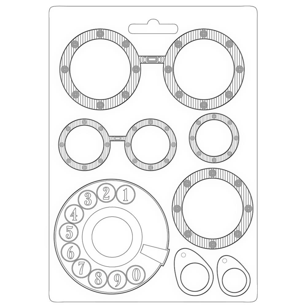 Stamperia Soft Maxi Mould A5 - Goggles, Lady Vagabond Lifestyle