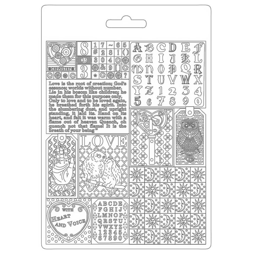 Stamperia Soft Maxi Mould A5 - Patchwork, Alchemy